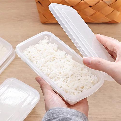 사각 냉동밥 보관용기(2p) 전자렌지 용기 밥 소분용기 밥팩 270ML - 상세 이미지 3