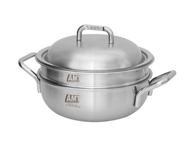 AMT찜기 샤프 316Ti 통5중 스텐 인덕션찜기 멀티쿠커 찜솥 22cm - 상세 이미지 4