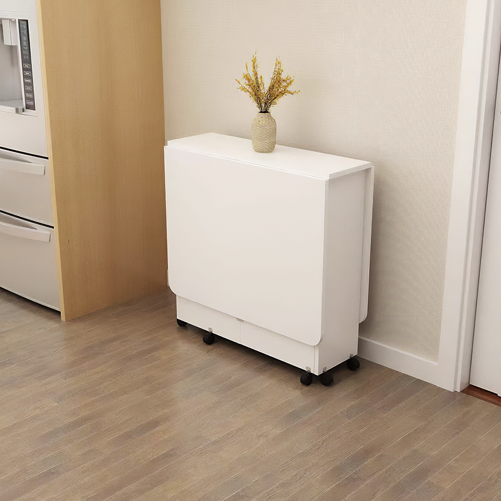 접이식 간이 테이블 폴딩 탁자 식탁 사각 책상 화이트 120