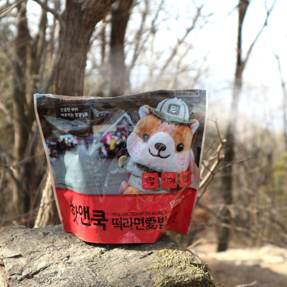 핫앤쿡 떡라면애밥 짬뽕 전투식량 발열도시락 비화식 등산