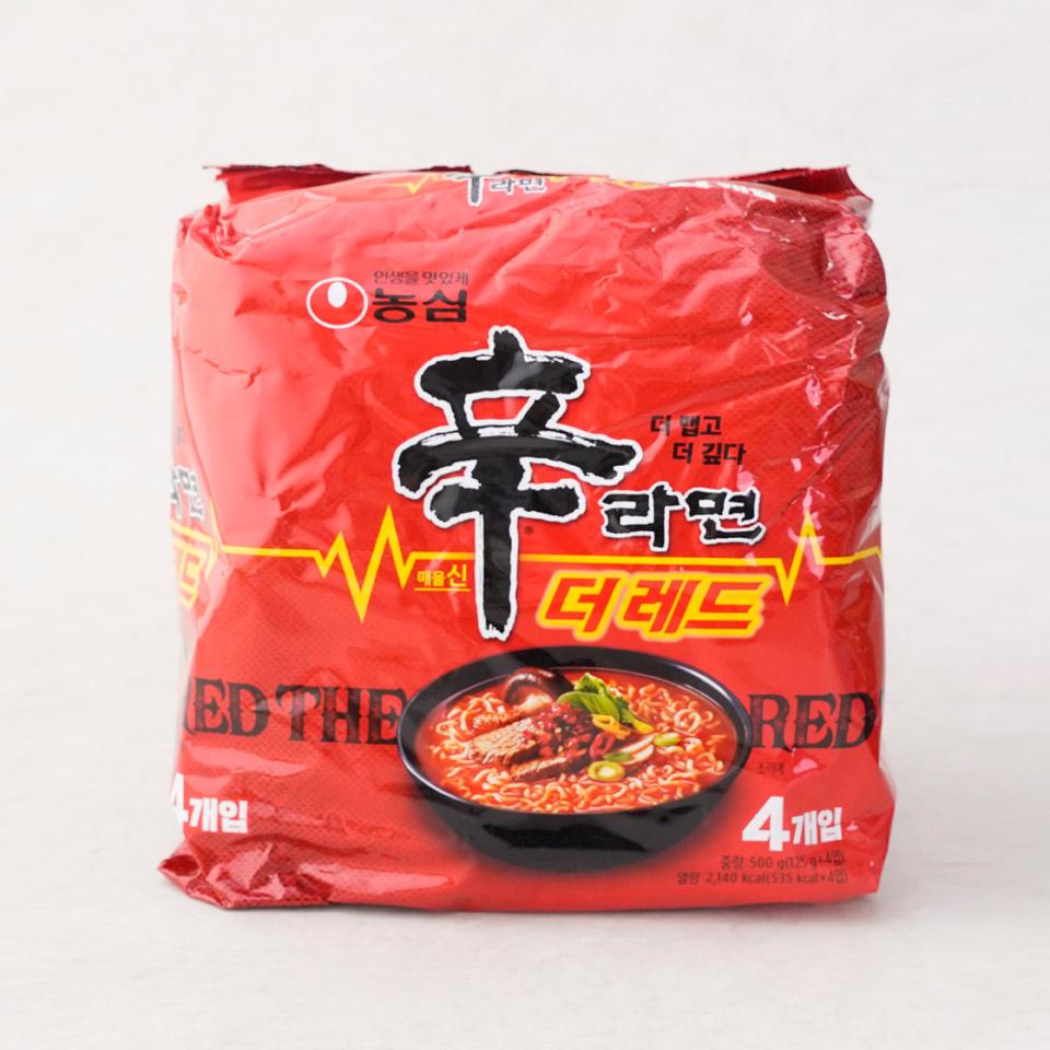 메가마트 농심 신라면 더레드 125gx4