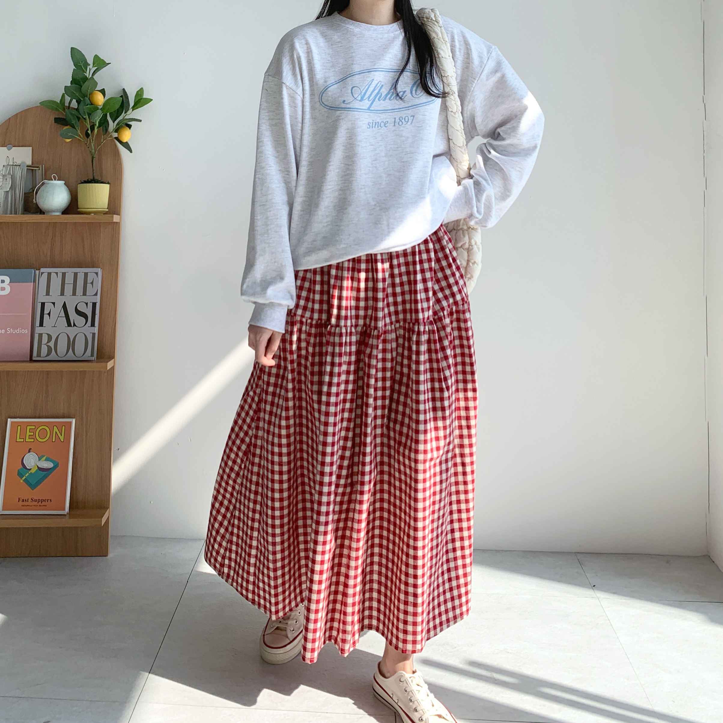 트임맨투맨 레터링맨투맨 핑크 봄맨투맨 - 상세 이미지 3