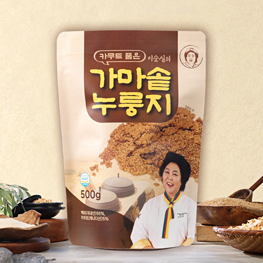 이순실 카무트 가마솥 누룽지 6봉 100회분 숭늉 국산 백미 간식 고소한 누릉지 - 상세 이미지 2
