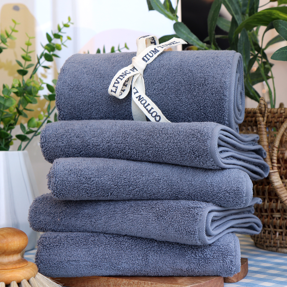 코튼리빙 호텔 수건 5장+5장 고급 결혼 답례품 기념 주문 제작 모던 170g