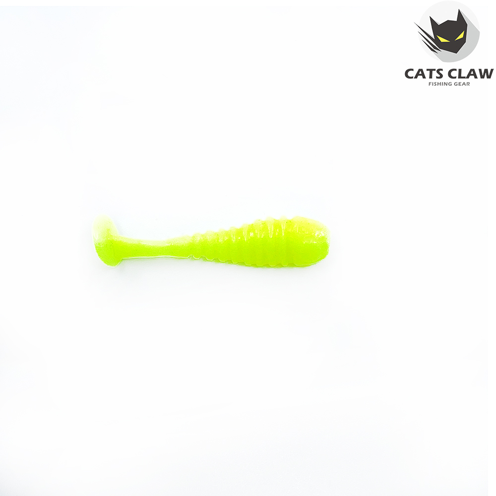 캣츠크로우 스컬쉐드 볼락웜 꺽지웜 그럽웜 040 차트 형광, 3.8cm(1.5인치) - 상세 이미지 4