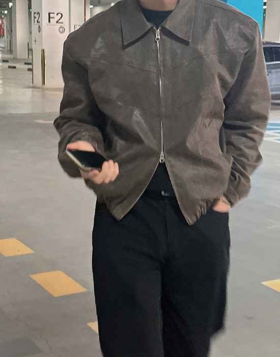 (MAN) 리트 투웨이 크랙 자켓 : 온트러스트