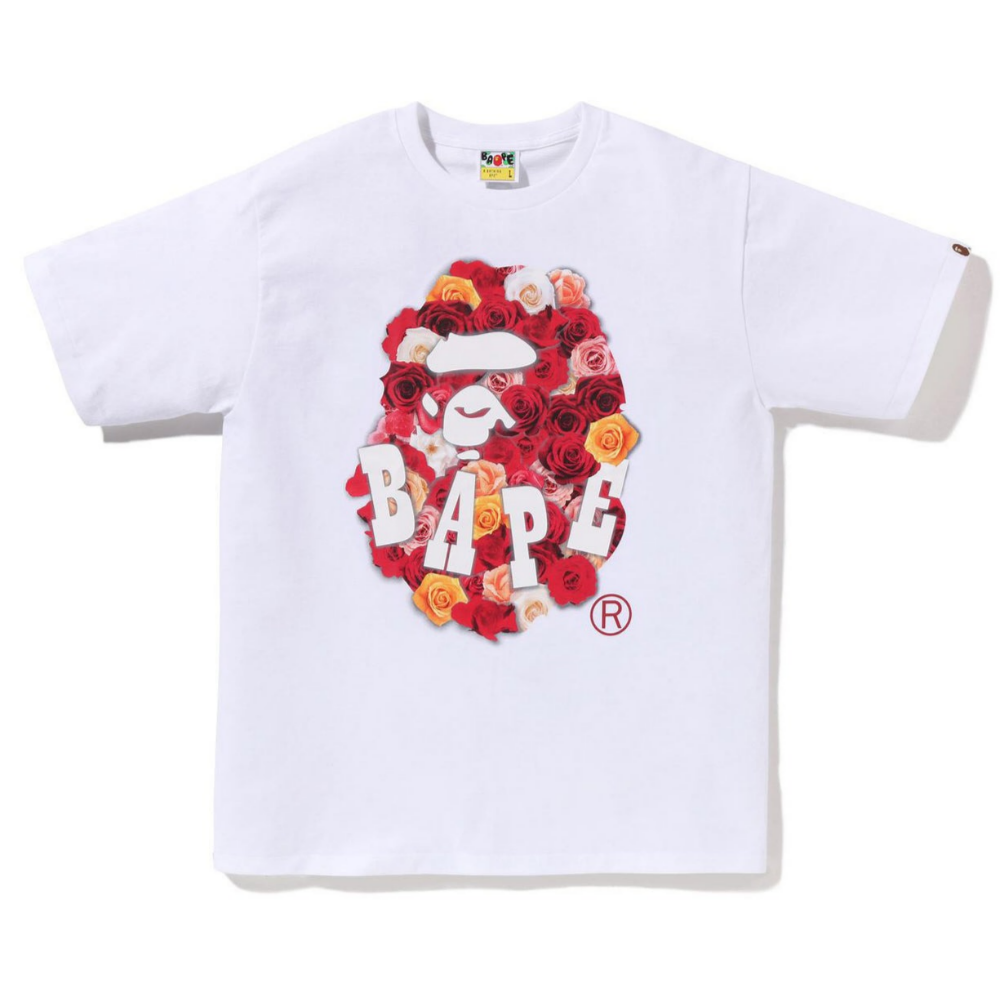 베이프 반팔티 ROSE APE HEAD TEE 2월 신상 1L20-110-004 - 상품 이미지