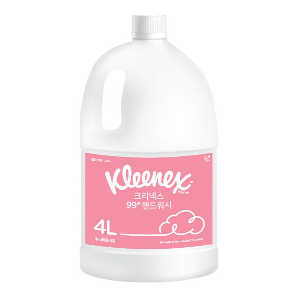 크리넥스 99+ 거품형 핸드워시 워터리플라워향 4L X 1EA - 메인 이미지