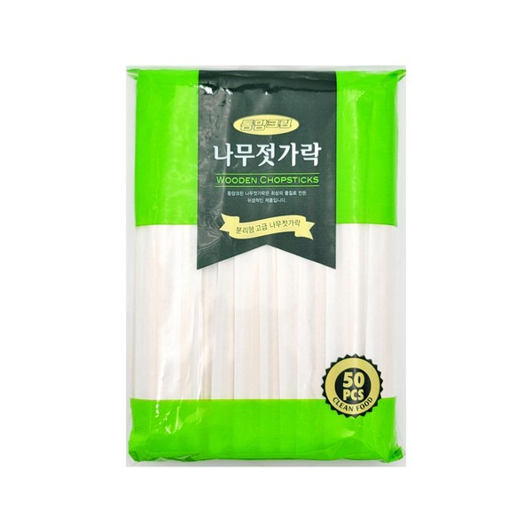[베스트쇼핑]동양크린 일회용 나무젓가락 50입 : 보리보리mall