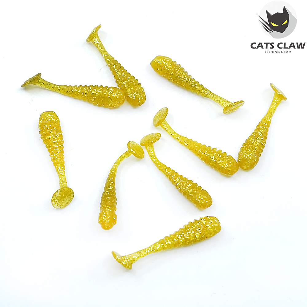 캣츠크로우 스컬쉐드 볼락웜 꺽지웜 그럽웜 003 골드, 3.8cm(1.5인치) - 상세 이미지 2