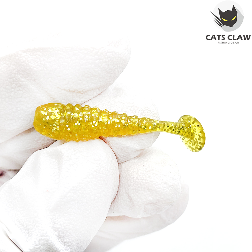 캣츠크로우 스컬쉐드 볼락웜 꺽지웜 그럽웜 003 골드, 3.8cm(1.5인치) - 상세 이미지 5
