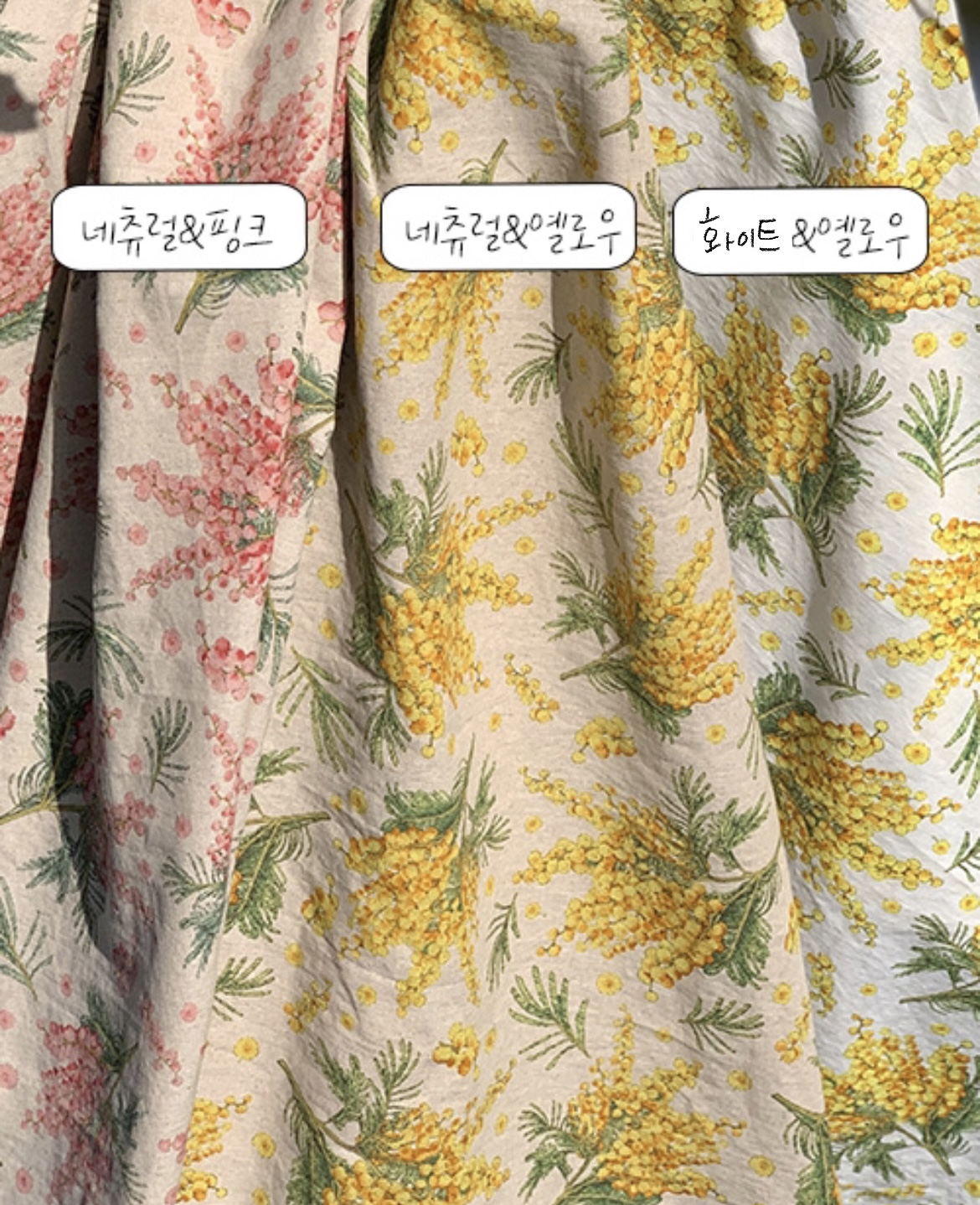 더블유패브릭 봄날 워싱처리 15수 대폭 린넨천 원단 앞치마 커튼 소품 천가게 - 상세 이미지 2