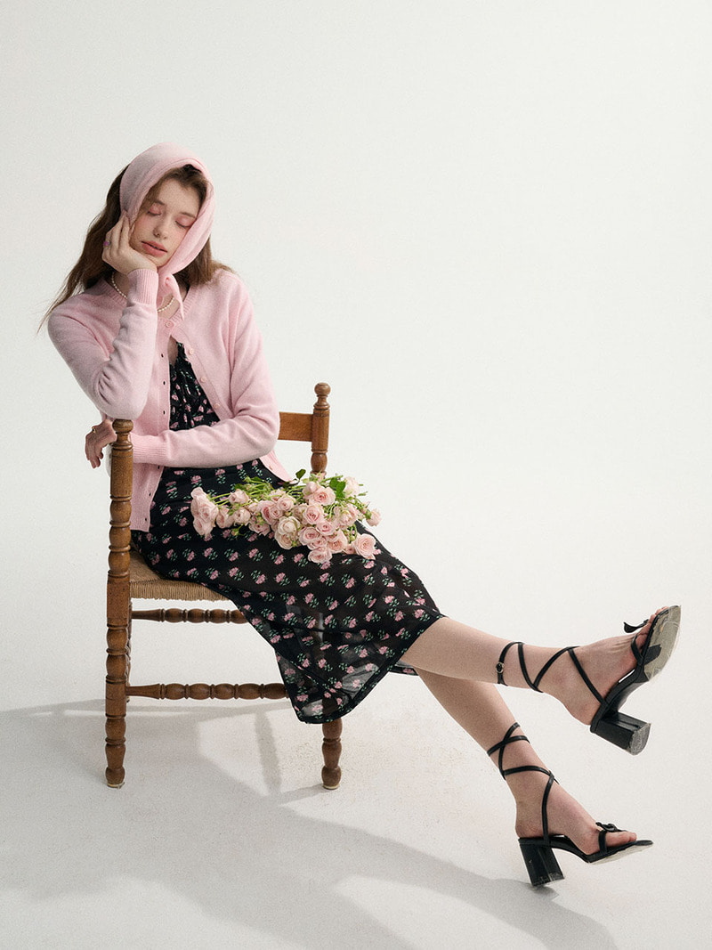 [신스덴] 소프트 가디건+머플러 세트 - 상세 이미지 2