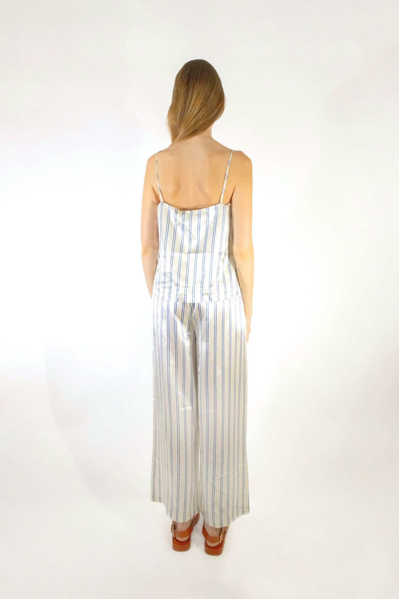 타이니코튼 스트라이프 와이드 팬츠 SS25-702104 ONE COLOR - 상세 이미지 5