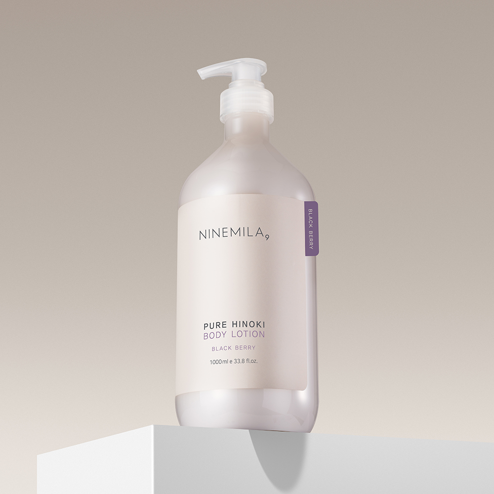 나인밀라 퓨어 히노끼 비건 바디 로션 1000ml 향좋은 고보습 등드름 크림 대용량 퍼퓸 - 상세 이미지 5