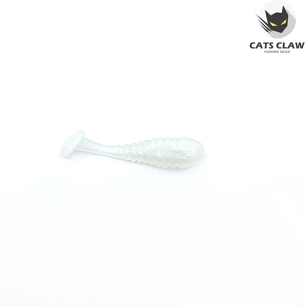 캣츠크로우 스컬쉐드 볼락웜 꺽지웜 그럽웜 029 실버 펄, 3.8cm(1.5인치) - 상세 이미지 4