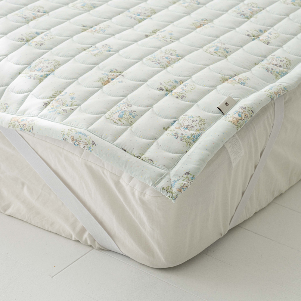 송화인데코 바니 알러지케어 먼지없는패드 논슬립 고무밴드 SS 어린이 침대패드