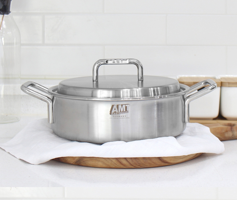 AMT 프로 18cm 전골 냄비 316Ti 스텐 통5중