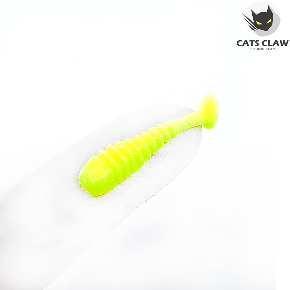 캣츠크로우 스컬쉐드 볼락웜 꺽지웜 그럽웜 040 차트 형광, 3.8cm(1.5인치) - 메인 이미지