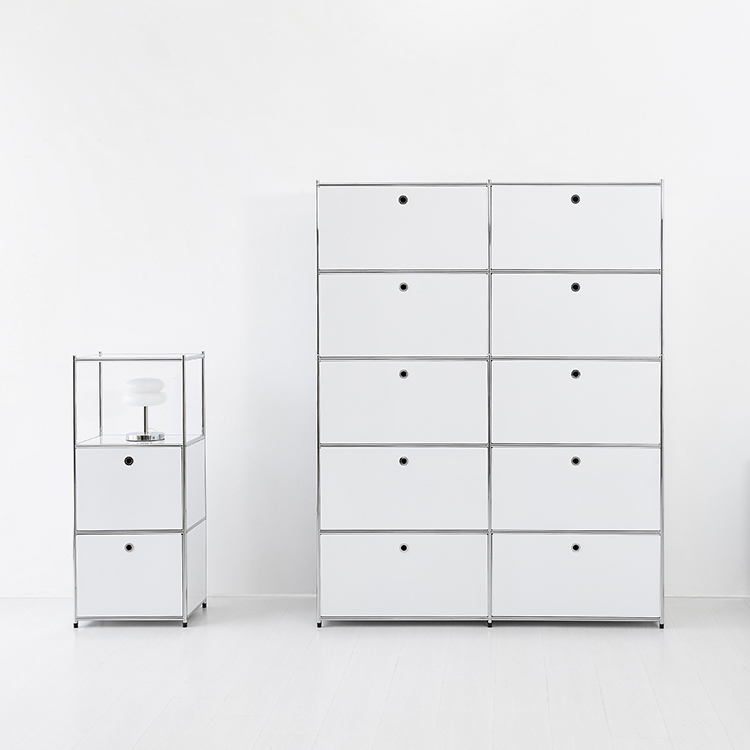 심플리 5x2 수납장 10문 BC103 1520mmx400mmx1955mm, 5단, 화이트 3205.2515 - 상세 이미지 3
