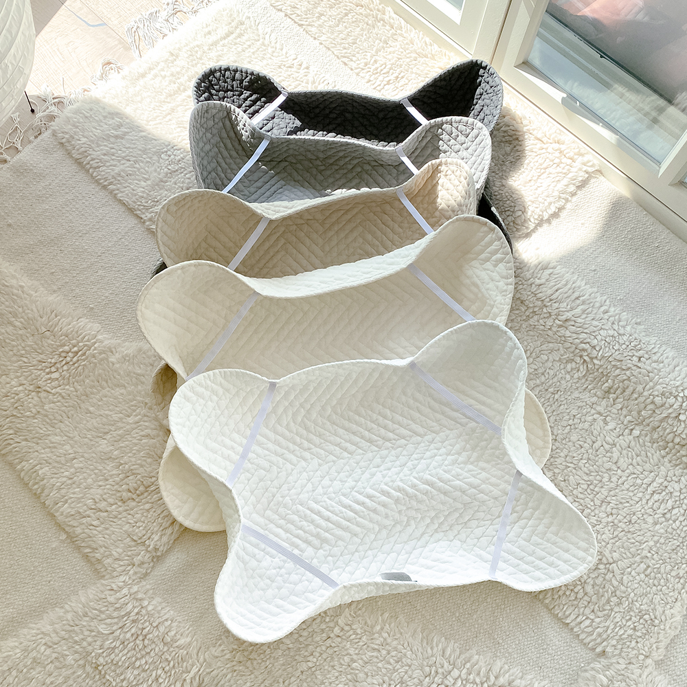 1+1 모제무드 오가닉 순면 트윌 피그먼트 밴딩 베개커버 4060