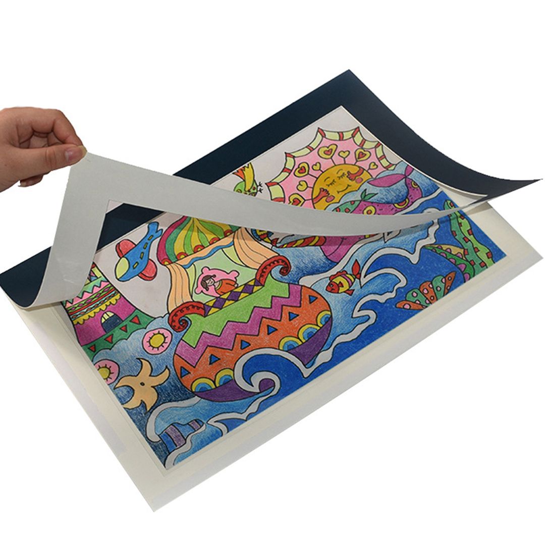 종이 액자 아이그림 보관 키핑 8절 스케치북 벽걸이 아이방 인테리어 상장 전시 작품 - 상세 이미지 5