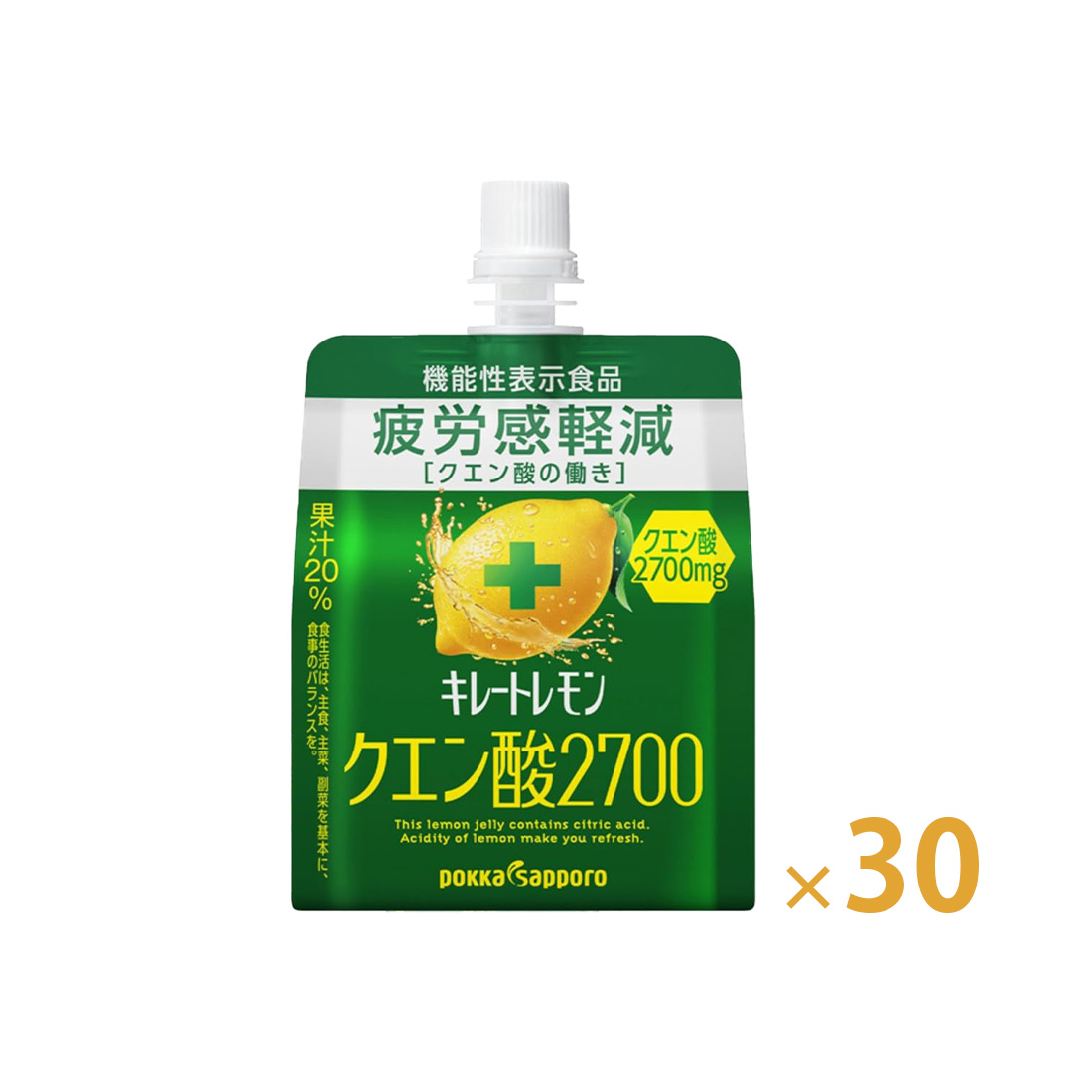 포카삿포로 킬레이트 레몬 구연산 2700 젤리 165g 30개입