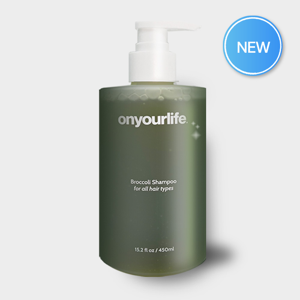 온유어라이프 브로콜리 샴푸 비듬 피지중화 지성 지루성두피 약산성 두피 샴푸 450ml