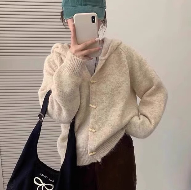 알파카가디건 떡볶이가디건 - 상품 이미지