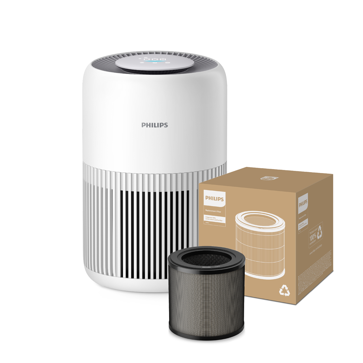 필립스 퓨어 프로텍트 미니 900시리즈 앱연동 공기청정기+필터 2입