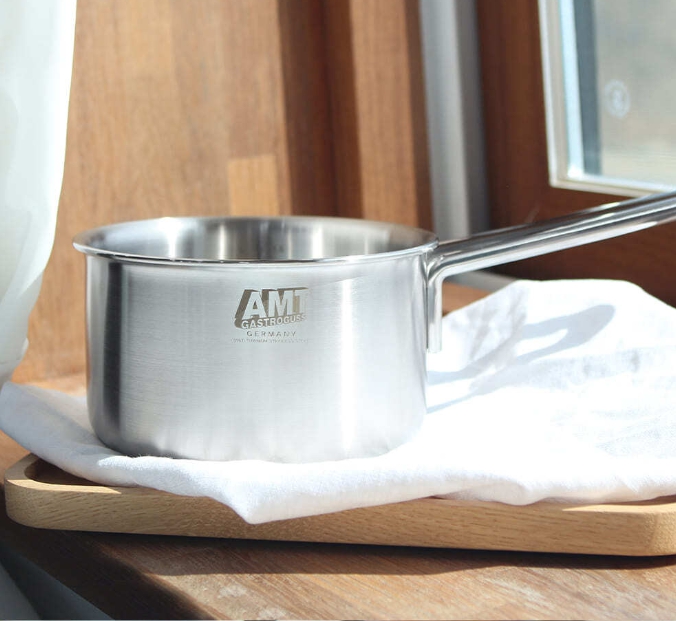 AMT 316Ti 샤프 16cm 통5중 스텐 인덕션 편수냄비 한손냄비 이미지 4