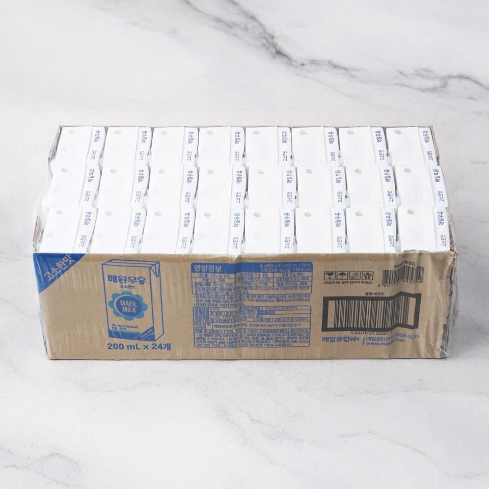 메가마트 매일 고소한맛 멸균 우유 tray 200mlx24 - 상품 이미지