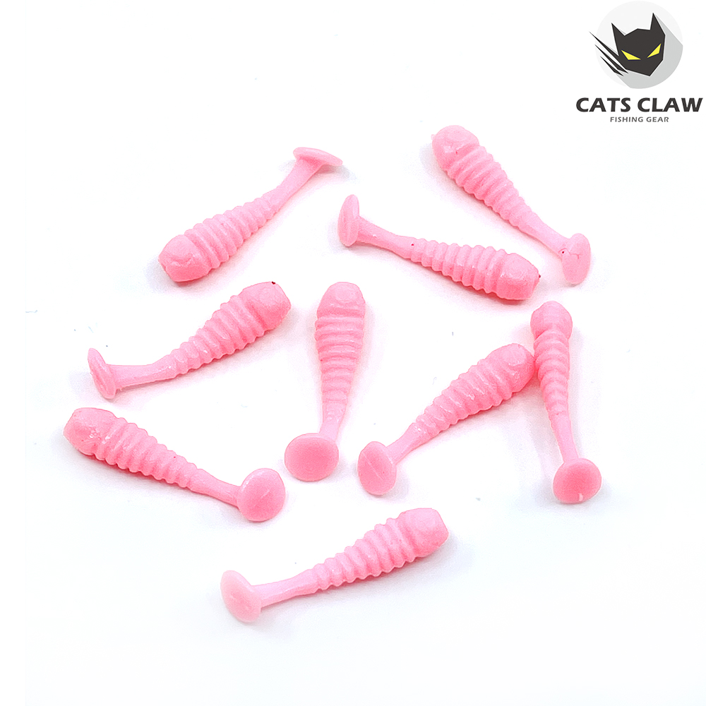 캣츠크로우 스컬쉐드 볼락웜 꺽지웜 그럽웜 037 핑크, 3.8cm(1.5인치) - 상세 이미지 2