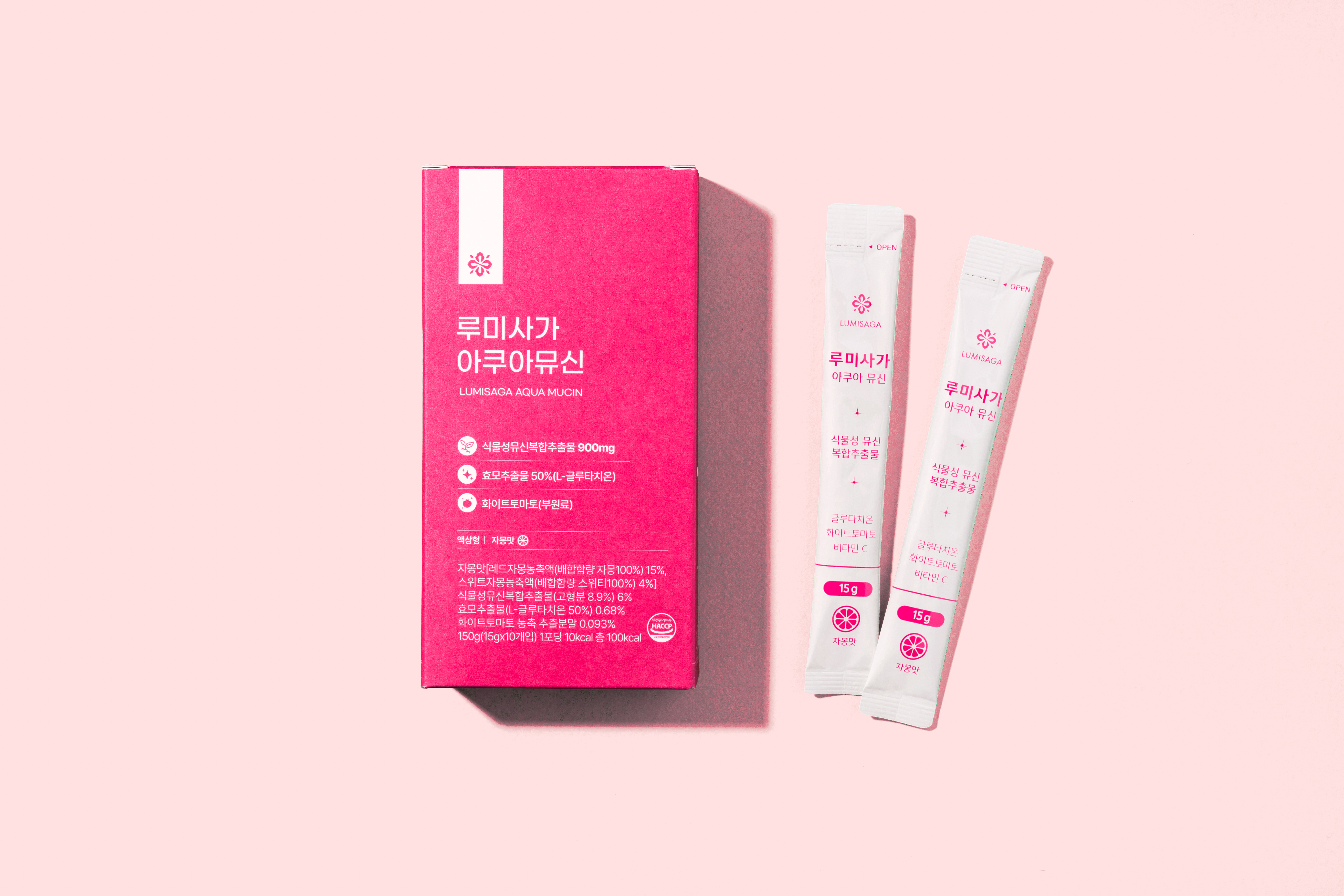 루미사가 뮤신 글루타치온 액상형 식물성 마시는 자몽맛 이너뷰티 아쿠아뮤신 10포, 2개 - 상세 이미지 2