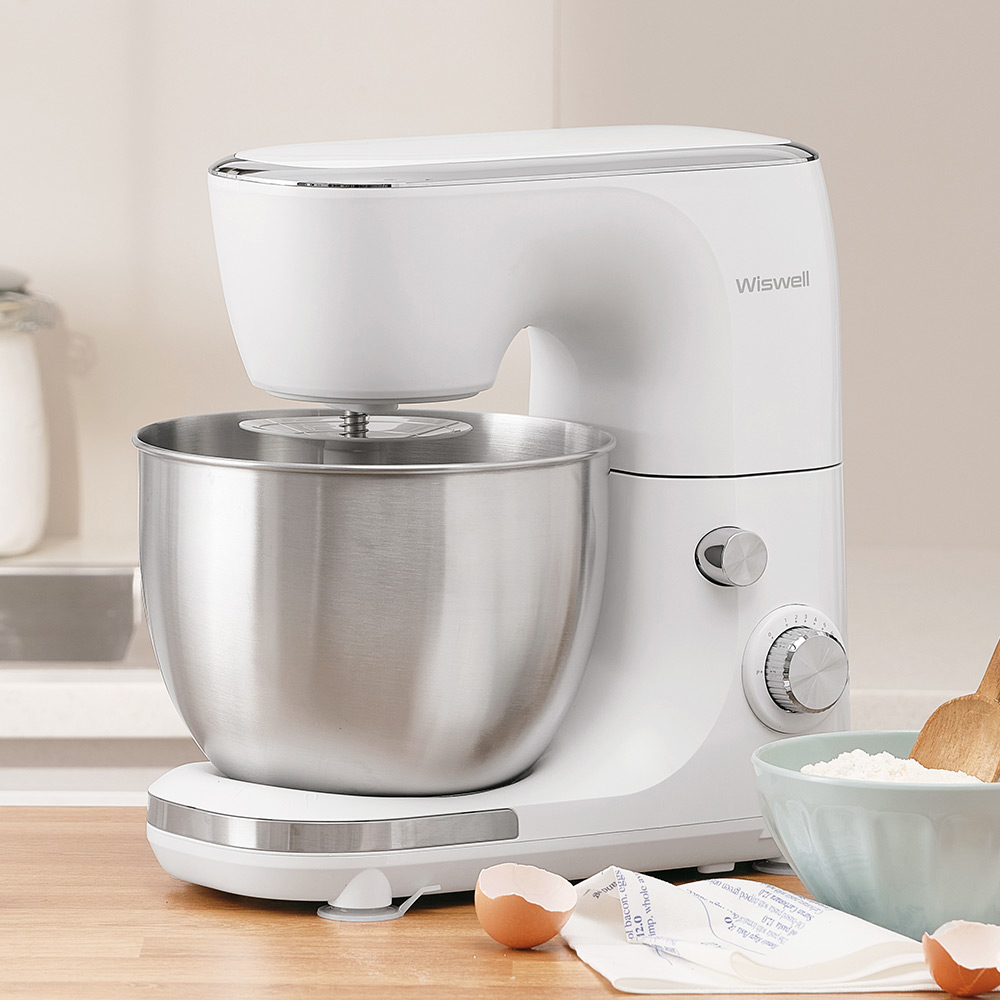 위즈웰 바즈 반죽기 5L 휘핑기 생크림 거품기 제빵 스탠드 믹서 홈베이킹 기계 밀가루