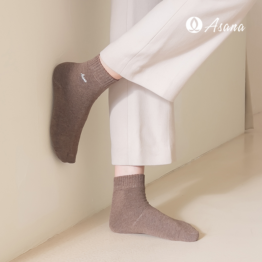 아사나 콤피 통파일 쿠션삭스 여성양말 무지 중목 패션 데일리 도톰한 겨울 방한양말 - 상품 이미지