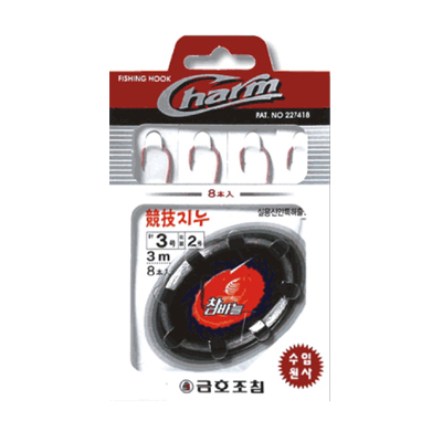 금호조침 KS-131 경기 감성돔 기조 바늘 화이트 3M - 메인 이미지