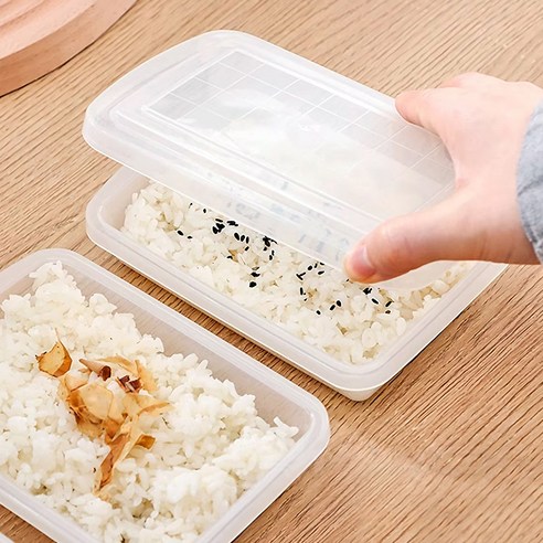 사각 냉동밥 보관용기(2p) 전자렌지 용기 밥 소분용기 밥팩 270ML - 상세 이미지 4