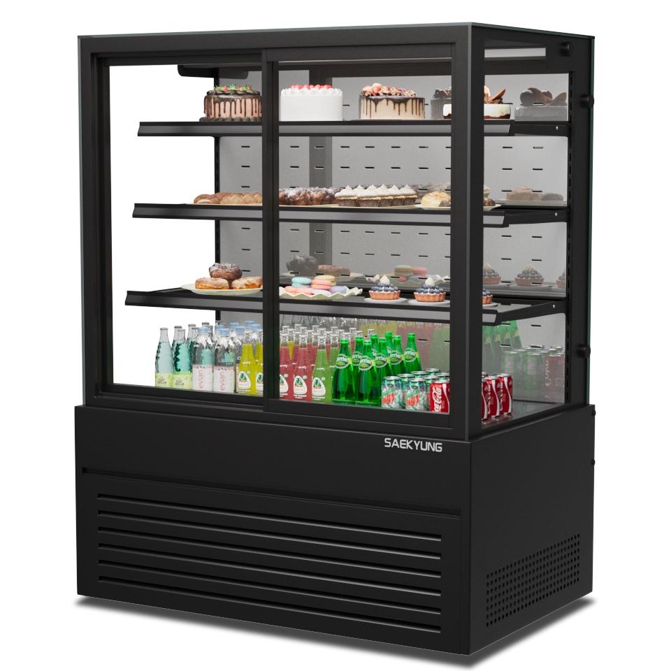 4단 제과쇼케이스 900 사각 앞문형 케이크 음료 냉장쇼케이스