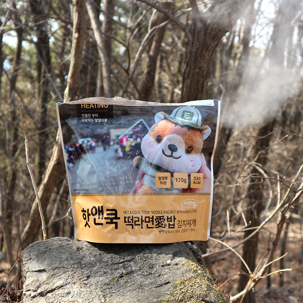 핫앤쿡 떡라면애밥 김치찌개 전투식량 발열도시락 비화식 등산