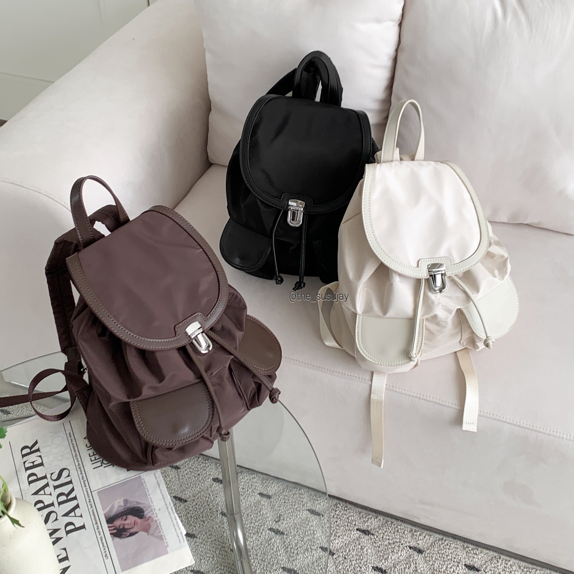 경량백팩 가벼운 미니 나일론 여성 여행용 40대여자백팩