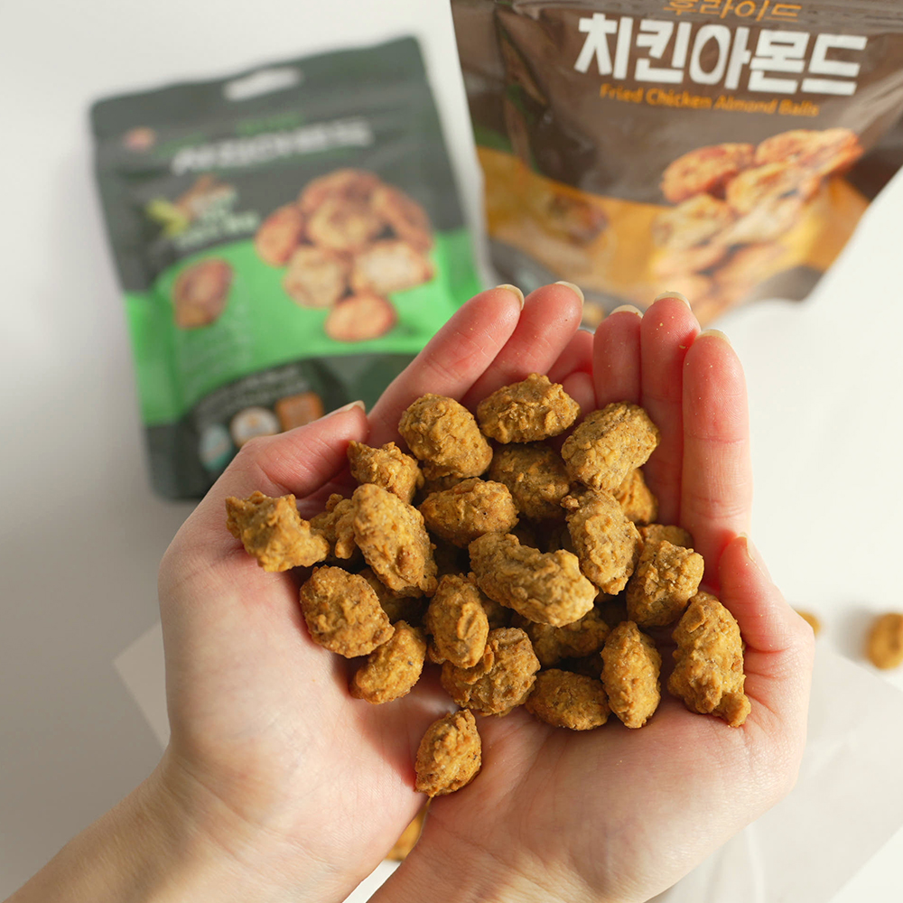 [히트상품]후라이드 치킨아몬드 80g+80g+80g 3봉/ 아몬드튀김 치킨대용간식 - 상세 이미지 3