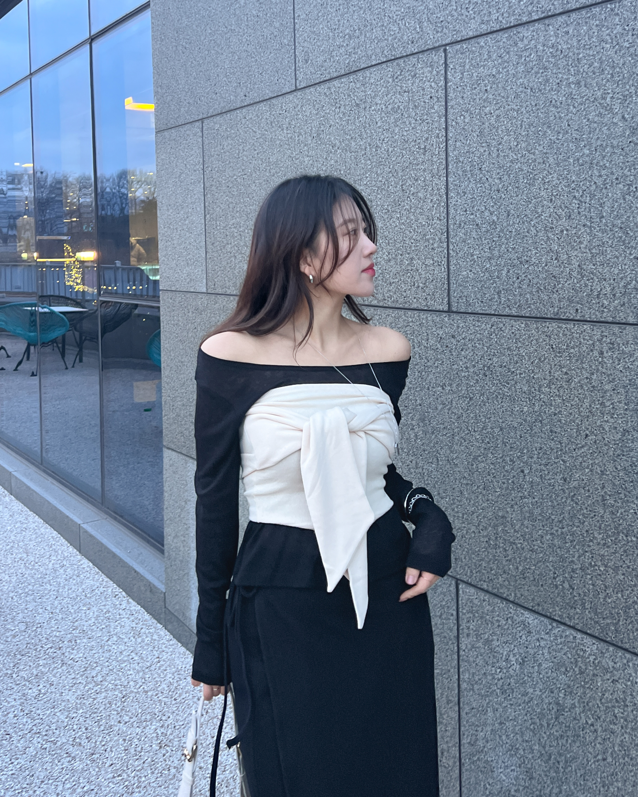 시스루레이어드티 시스루이너티 흰티 이미지 6