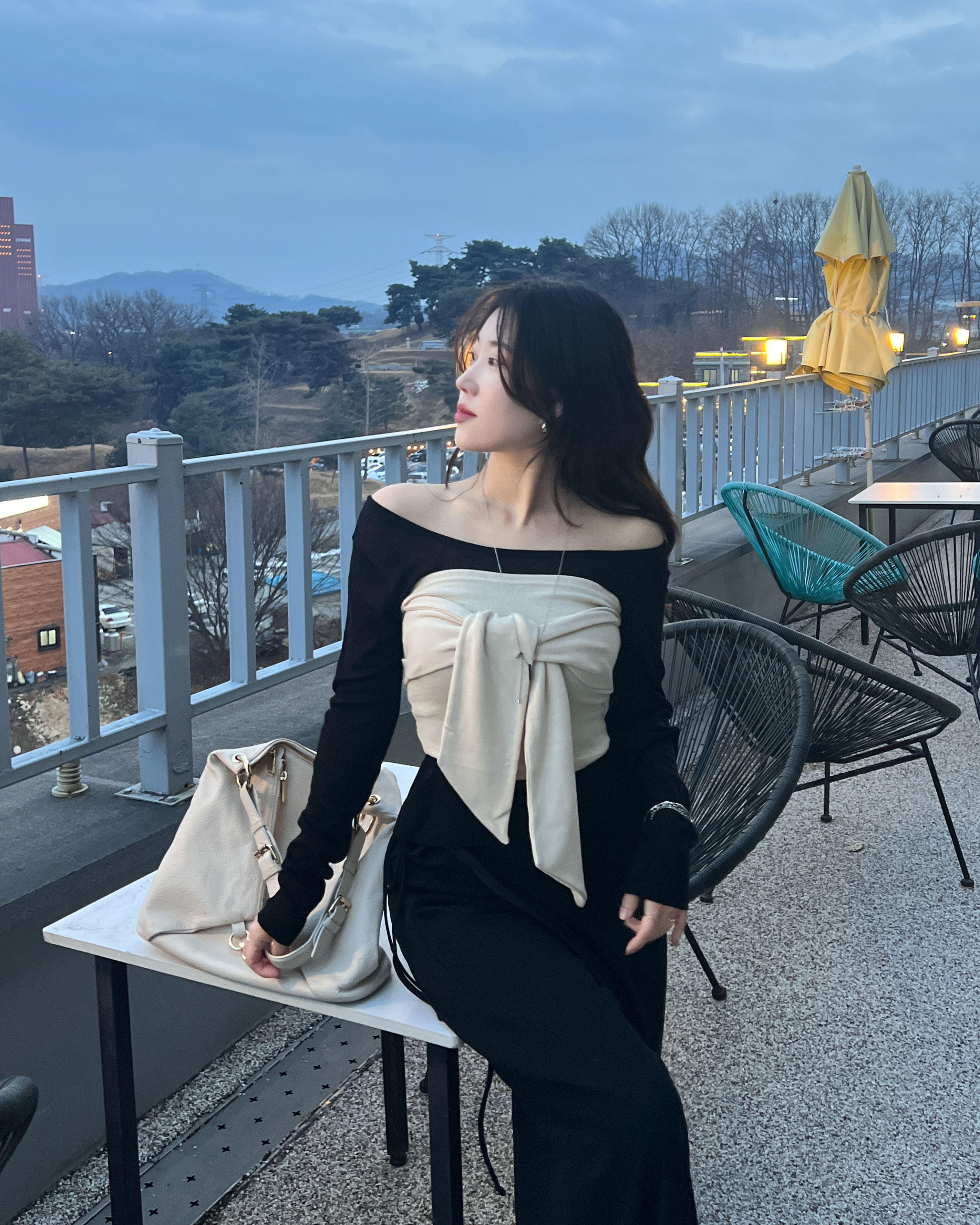 시스루레이어드티 시스루이너티 흰티 - 상세 이미지 2