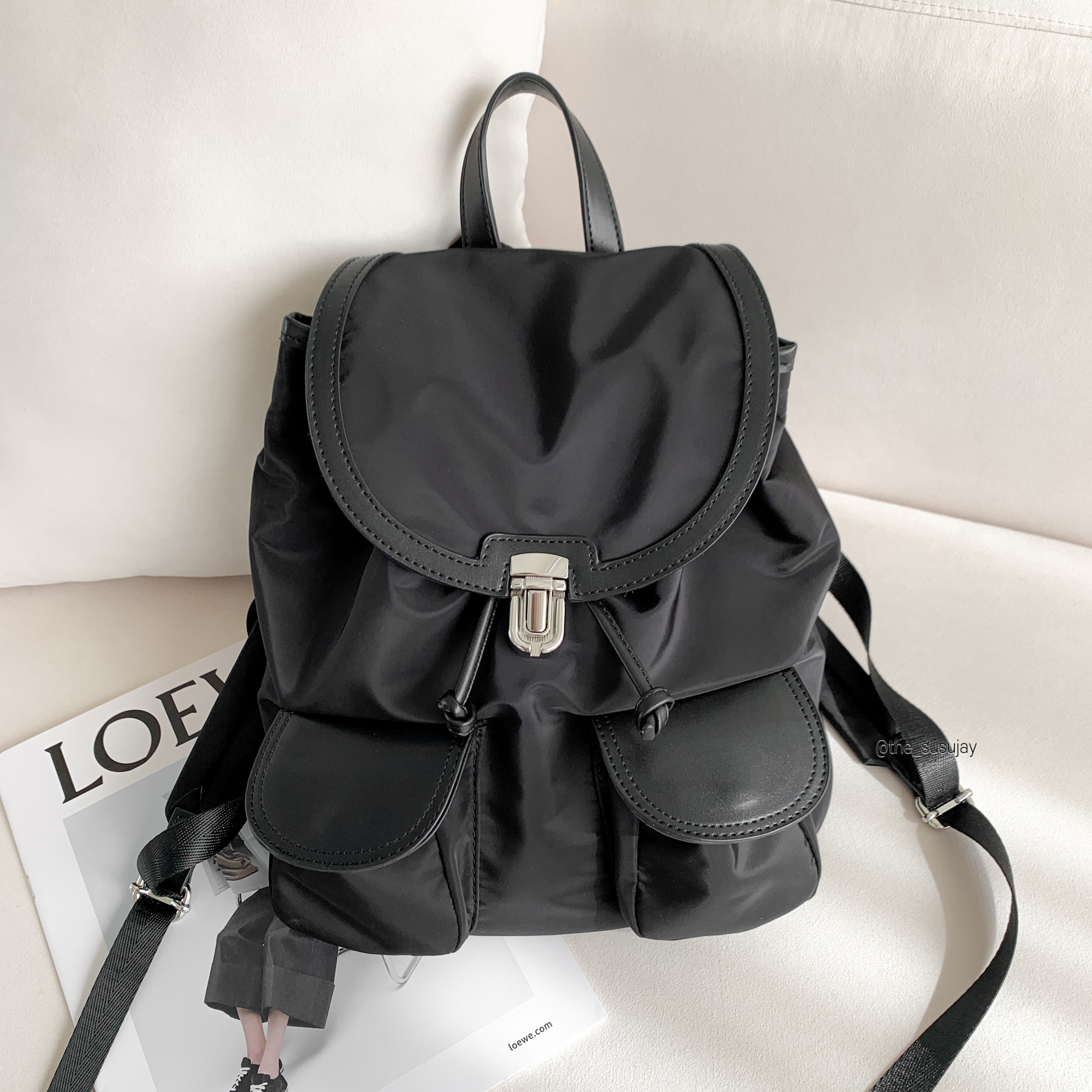 경량백팩 가벼운 미니 나일론 여성 여행용 40대여자백팩