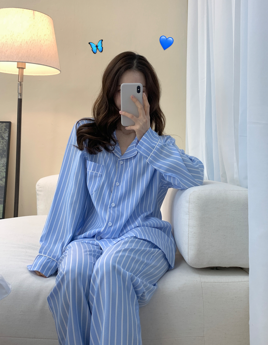 ✨실크핏,3사이즈✨ Chill Pajama Outfits 커플잠옷 파자마세트 상세 이미지 16