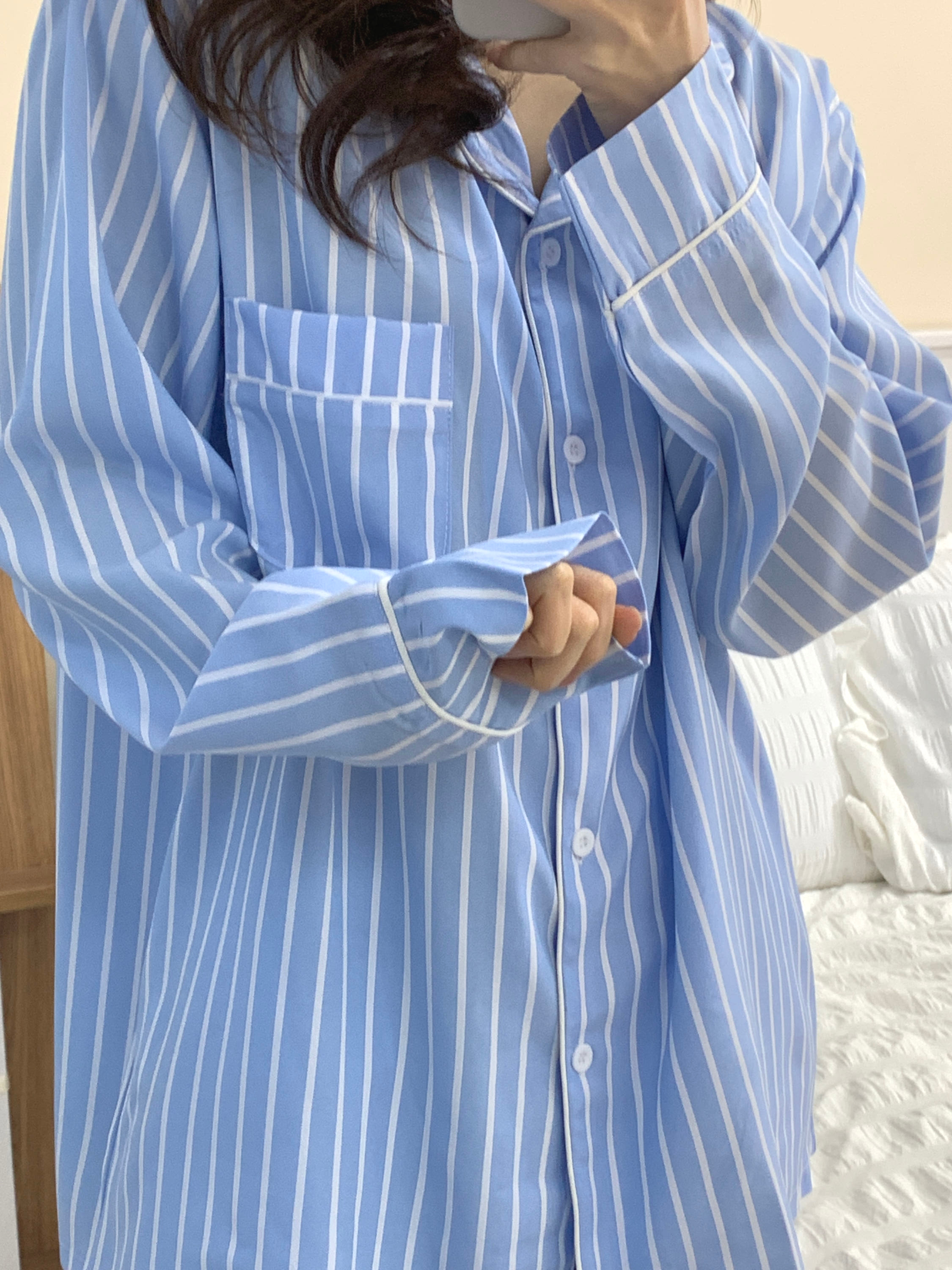 ✨실크핏,3사이즈✨ Chill Pajama Outfits 커플잠옷 파자마세트 상세 이미지 63