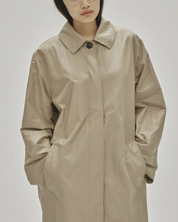 투데이풀 Nylon soutiencollar Coat 여성 롱코트 12510005 2컬러 - 상세 이미지 2