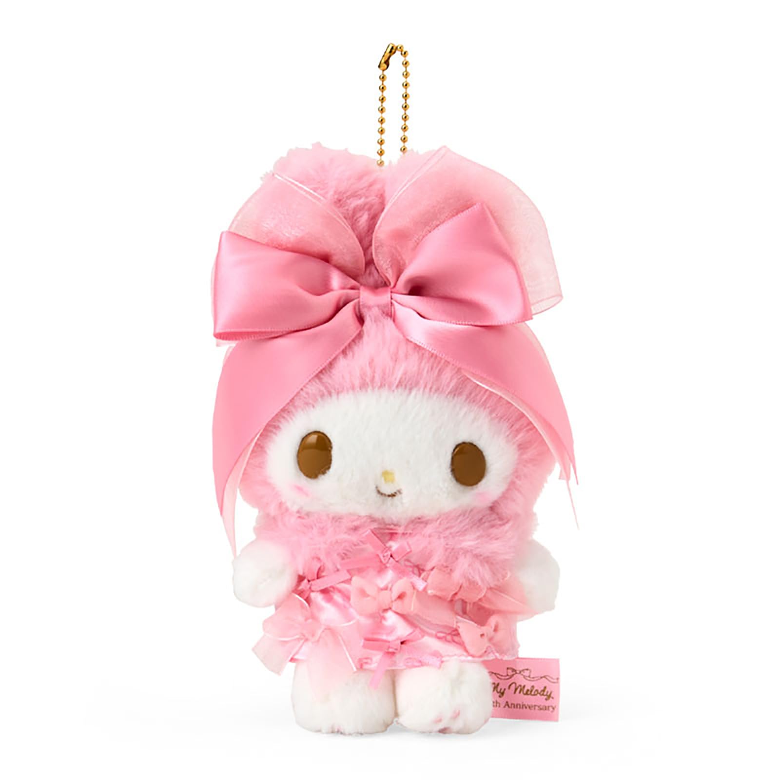 산리오 SANRIO 마이멜로디 마스코트 리본 공주 핑크 홀더 키링 104418 - 상품 이미지