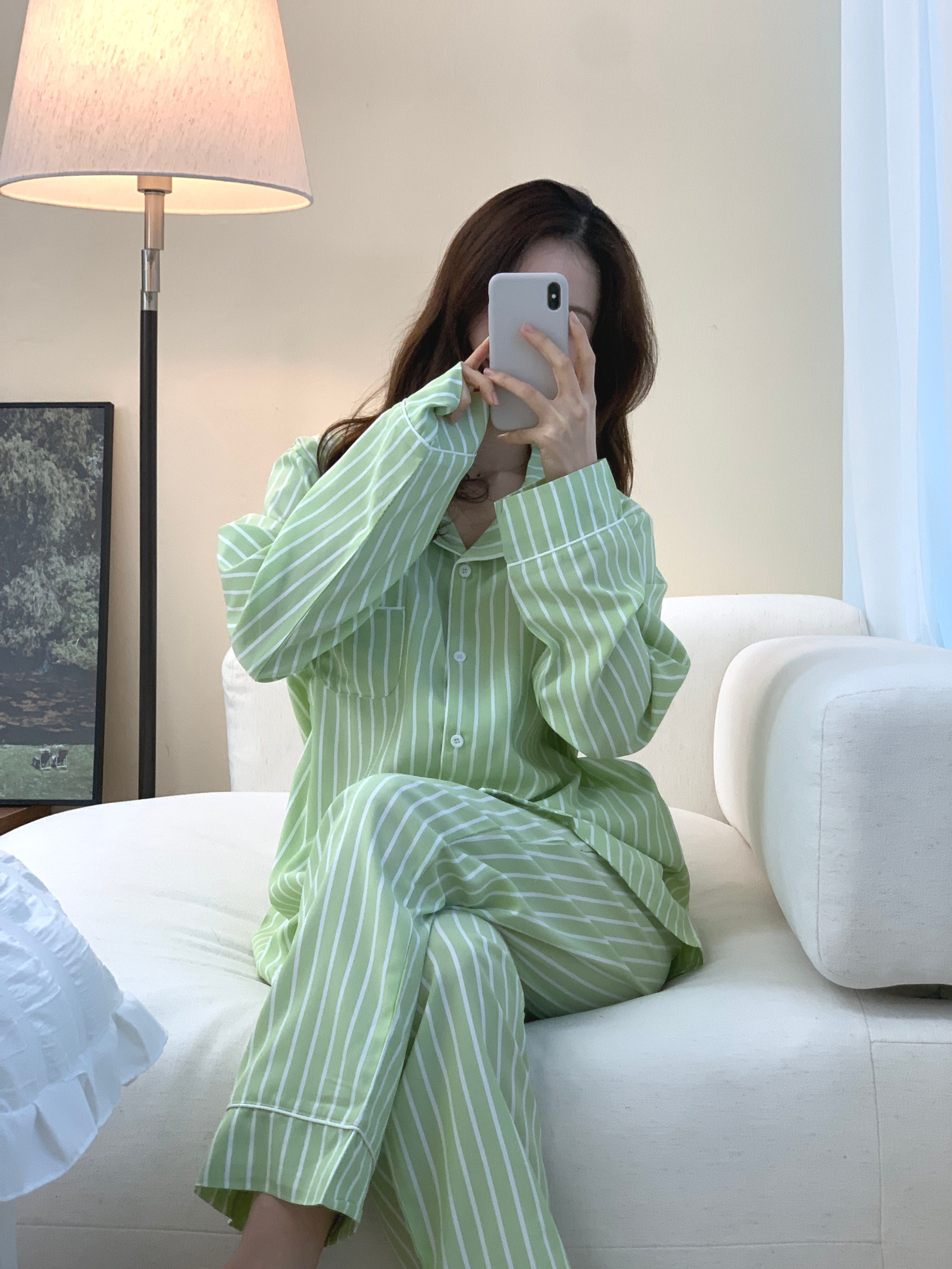 ✨실크핏,3사이즈✨ Chill Pajama Outfits 커플잠옷 파자마세트 상세 이미지 49